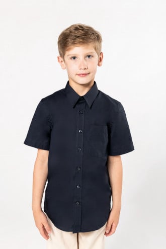Kariban Kid's short sleeve popeline shirt [K520]