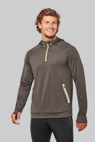 ProAct 1/4 zip hooded sports sweatshirt [PA360]