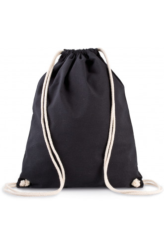KI-Mood Organic cotton backpack with drawstring carry handles [KI0139]