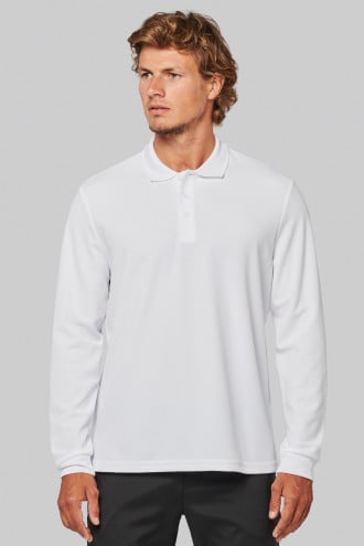 ProAct Adult Cool Plus long sleeve polo shirt [PA495]