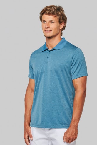 ProAct Adult short sleeve marl polo shirt [PA496]