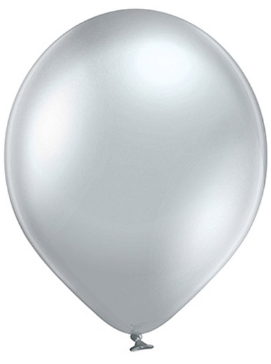 Glossy metallic Ø 30cm Zilver