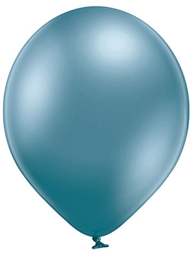 Glossy metallic Ø 30cm Blauw