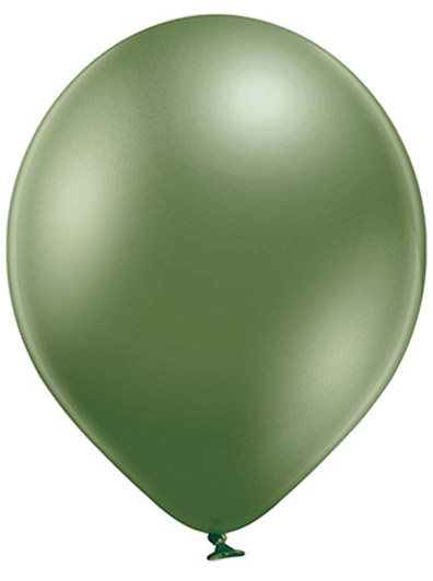 Glossy metallic Ø 30cm Limoengroen